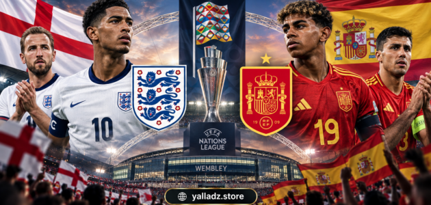 موعد مباراة إنجلترا وإسبانيا والقنوات الناقلة والتشكيل المتوقع | دوري الأمم الأوروبية 2026 موعد مباراة إنجلترا وإسبانيا والقنوات الناقلة والتشكيل المتوقع | دوري الأمم الأوروبية 2026